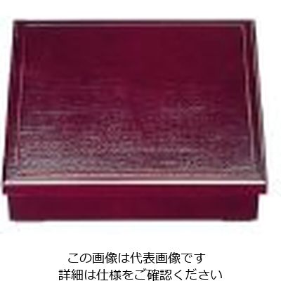 若泉漆器 8.5寸新布目松花堂 溜内黒塗 (仕切別)1ー245ー11 62-6802-24 1個（直送品）
