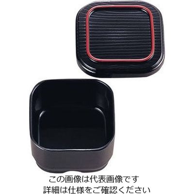 遠藤商事 新角型一人ビツ ABSー166 黒天朱 62-6802-96 1個（直送品）