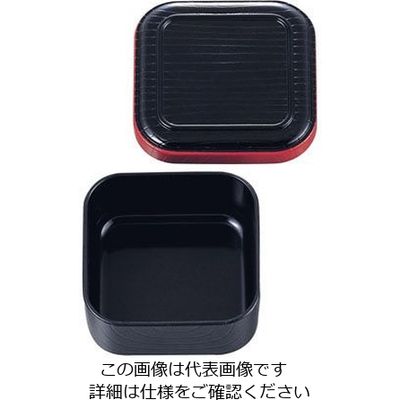 遠藤商事 新角型・浅一人ビツ ABSー307 黒渕朱 62-6802-98 1個（直送品）