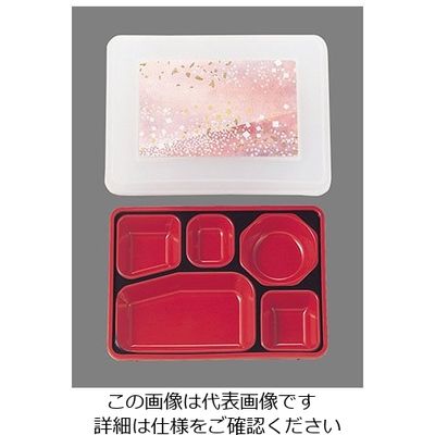 遠藤商事 ダイナミック副食 FWー1000 (黒内赤/透明花吹雪ピンク) 62-6803-12 1個（直送品）
