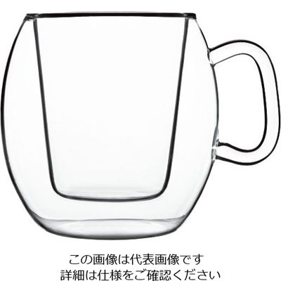 Bormioli Luigi ダブルウォールドリンクデザイン(2ヶ入) SMカフェ 10973/01 1ケース(2個) 62-6809-86（直送品）