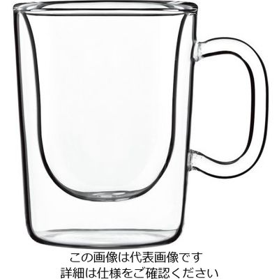 Bormioli Luigi シングルオリジンコーヒーカップ(2ヶ入) エチオピア 10661/01 1ケース(2個) 62-6809-94（直送品）