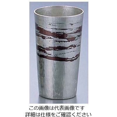 遠藤商事 銅錫被 刷毛目ストレートカップ 120cc 62-6818-24 1個（直送品）