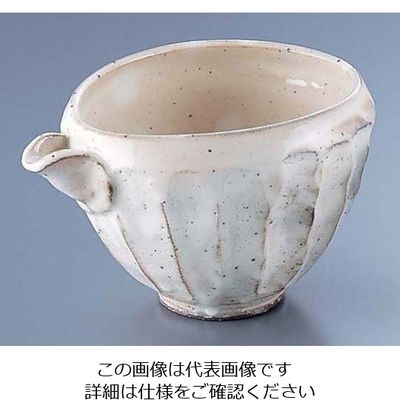 エムズジャパン 粉引面取片口冷酒器 M-113 1個 62-6818-85（直送品）