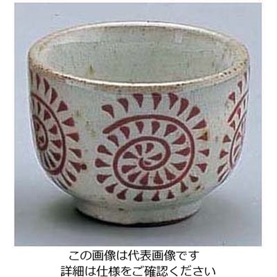 エムズジャパン 朱タコ唐草ぐい呑 D02-37 1個 62-6819-40（直送品）