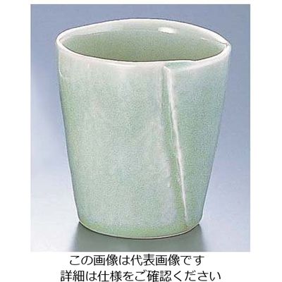 エムズジャパン ヒワ青磁戸締カップ 大 D03-02 1個 62-6819-48（直送品）