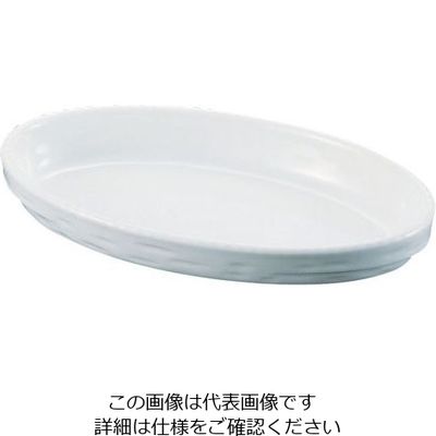 遠藤商事 シェーンバルド オーバルグラタン皿 白 3011-44W 1個 62-6822-43（直送品）