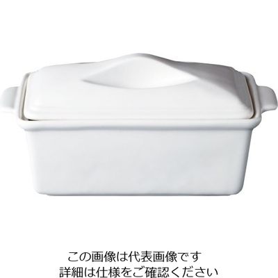 リック ホワイトテリーヌ(蓋付) L 62-6823-39 1個（直送品）