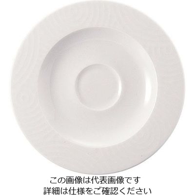ミヤザキ食器 エコス 兼用ソーサー18cm(12個入) CV0105 1ケース(12個) 62-6831-92（直送品）