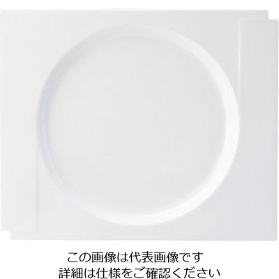 ミヤザキ食器 マグネシア マニカ スクエアリムプレート 23cm MG2311 1枚 62-6832-17（直送品）