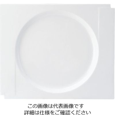 ミヤザキ食器 マグネシア マニカ スクエアリムプレート 26cm MG2611 1枚 62-6832-18（直送品）