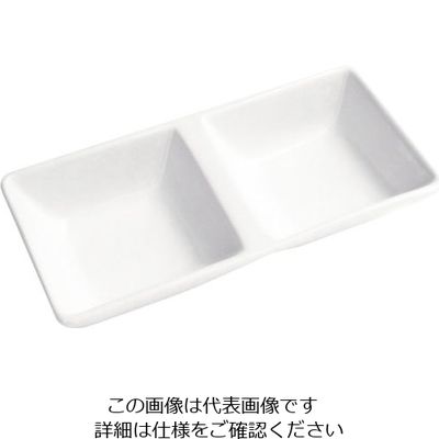 ミヤザキ食器 ドルチェ ディバイドプレート 2ホール 62-6832-58 1枚（直送品）