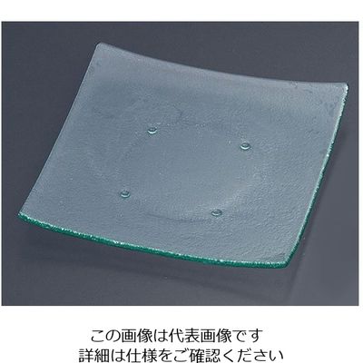 遠藤商事 タイガーグラス スクエアプレート310 161ー193ー00 クリア 62-6835-53 1枚（直送品）