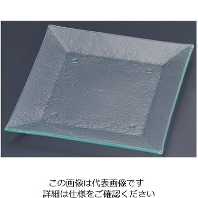 遠藤商事 タイガーグラス スクエアプレート 265 クリア 162-194-01 1枚 62-6835-63（直送品）