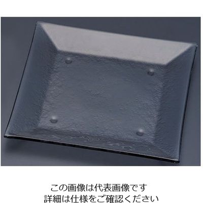 遠藤商事 タイガーグラス スクエアプレート 265 グレー 162-194-01 1枚 62-6835-64（直送品）