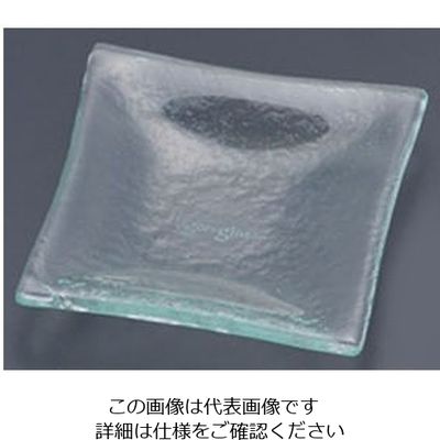 遠藤商事 タイガーグラス ミニプレート クリア 165-195-00 1枚 62-6836-02（直送品）