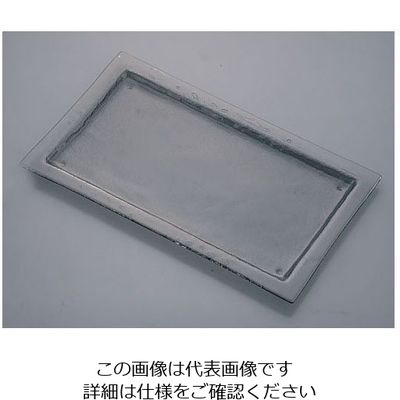 遠藤商事 タイガーグラス レクタンギュラープレート 061ー192ー11 グレー 62-6835-72 1枚（直送品）
