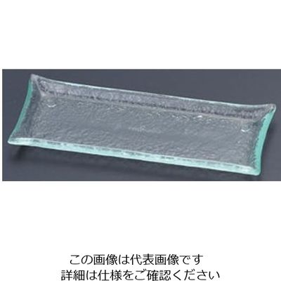 遠藤商事 タイガーグラス レクタンギュラープレート クリア 164-191-03 1枚 62-6835-79（直送品）