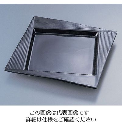 遠藤商事 22cm口変わり皿艶黒 62-6840-63 1枚（直送品）
