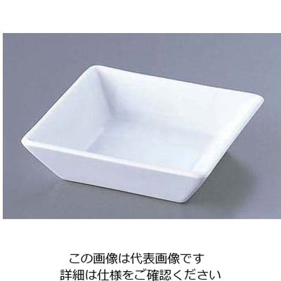 遠藤商事 MATT 角小付NO1白 62-6840-67 1個（直送品）