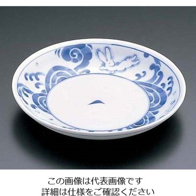 エムズジャパン 白波うさぎ 4寸皿 T03ー108 62-6841-25 1枚（直送品）