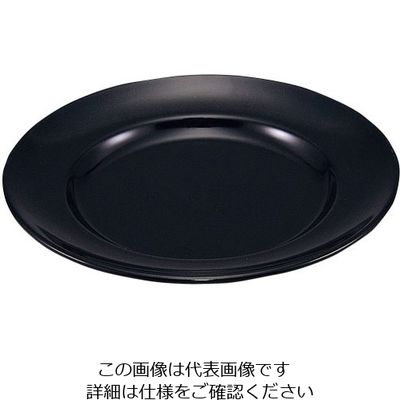 エンテック メラミン ラーメン丼受皿(小) 黒 62-6849-06 1枚（直送品）