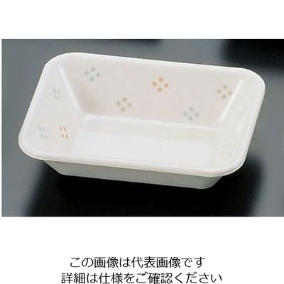 関東プラスチック工業 メラミン「花紋」角皿 DI-20-KA 1枚 62-6849-90（直送品）