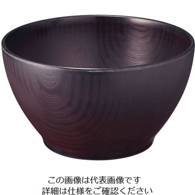 台和 ウォールナ ボール 12cm ダークブラウン 62-6852-33 1個（直送品）
