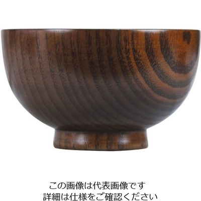 クラフト木の実 すり漆 スタンダード椀 M ED-07952 1個 62-6853-82（直送品）
