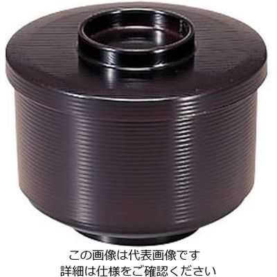 若泉漆器 千筋飯器 溜内朱 1ー224ー11 62-6854-12 1個（直送品）