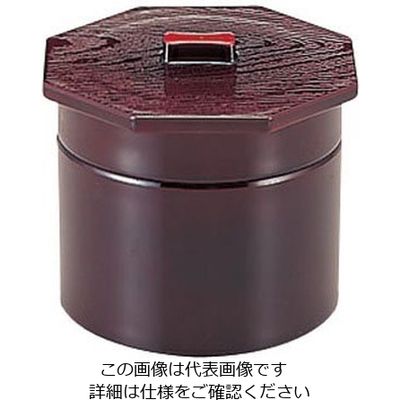 遠藤商事 3寸武蔵野椀 溜内朱2段 1ー229ー4 62-6854-17 1個（直送品）