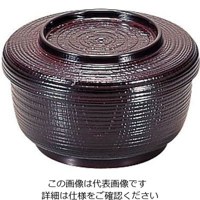 若泉漆器 割子飯器 溜 1ー224ー8 62-6854-19 1個（直送品）