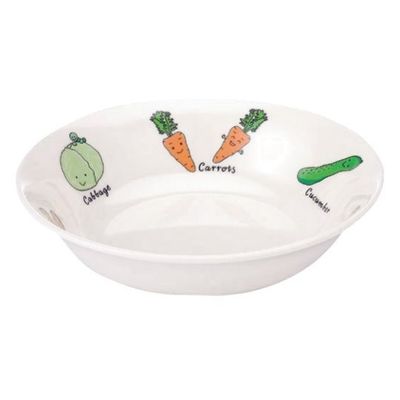 遠藤商事 メラミンお子様食器「ベジタ村」 38ーVV 15cm深皿 62-6856-65 1枚（直送品）