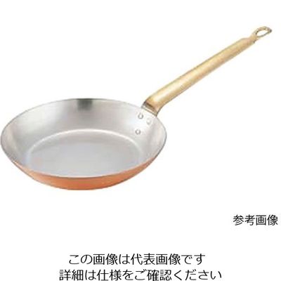 丸新銅器 銅フライパン 黄銅ハンドル 24cm 62-8162-65 1個（直送品）