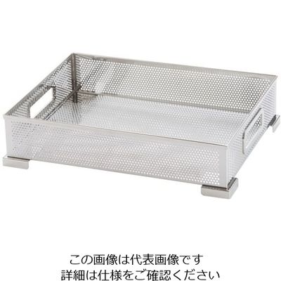 三宝産業 UK18ー8パンチング スタッキングコンテナ 62-8184-80 1個（直送品）