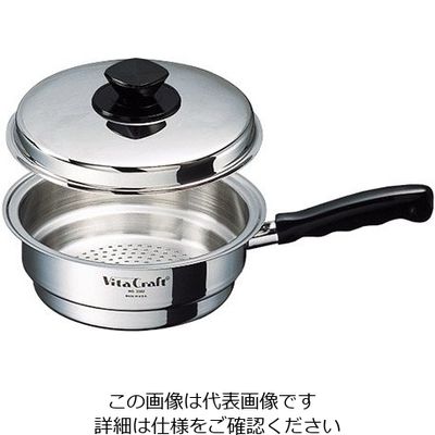 ビタクラフト 小蒸し器フタ付き 3302 1個 62-9211-50（直送品）