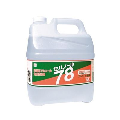 セハージャパン 除菌用アルコール セハノール78 4L×4本 02001 1ケース(4本) 62-9214-71（直送品）