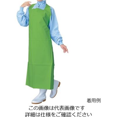 ホワイトマックス レッジェーロン ウレタンエプロン グリーン M E-50 G 1枚 62-9849-16（直送品）