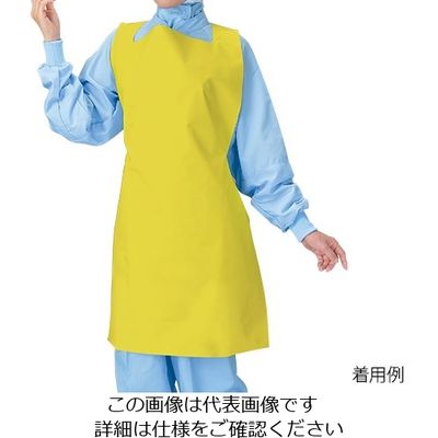ホワイトマックス レッジェーロン ウレタンエプロン ミニタイプ イエロー E-56 Y 1枚 62-9849-31（直送品）