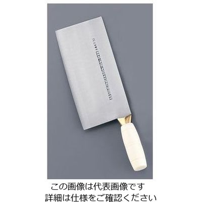 遠藤商事 陳枝記 カラー中華包丁 ホワイト KF1912W 1本 63-1252-62（直送品）