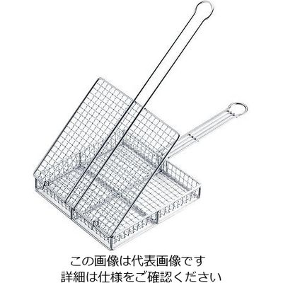 遠藤商事 18ー8 地鶏焼き網 蓋付き 大 63-1254-61 1個（直送品）