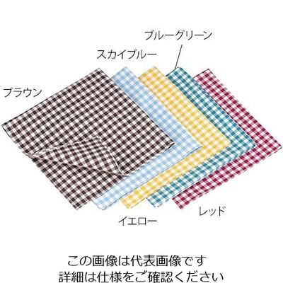 遠藤商事 ギンガムナフキン イエロー No.52200 1個 63-1256-54（直送品）
