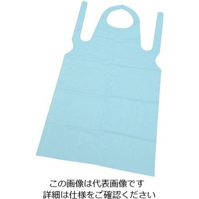 フジリンクス サニリンク エンボス クリーンエプロン M ブルー(50枚入) No.711 1セット(50枚) 63-1259-03（直送品）