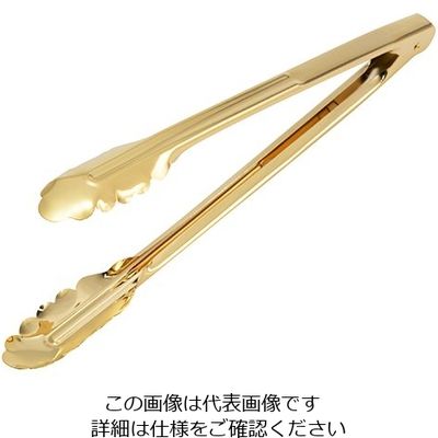 丸山ステンレス 万能トング ゴールド 中 11922012 1個 63-1289-39（直送品）
