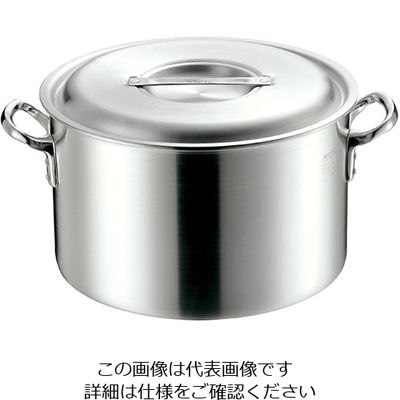 エムテートリマツ プロガストアルミ半寸胴鍋(目盛付) 39cm 63-1416-66 1個（直送品）