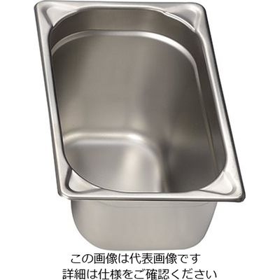 エムテートリマツ ステンレスGNパン 1/4 100mm EM8014100E 1個 63-1419-93（直送品）