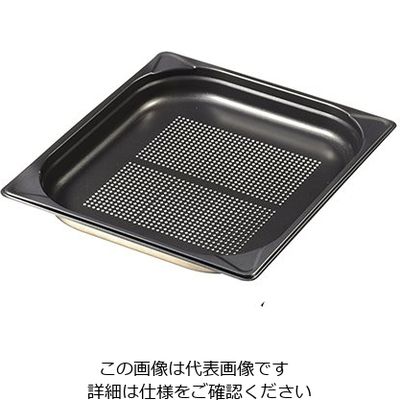 エムテートリマツ 18-8ノンスティックGNパンII（穴明） 2/3 100mm 1個 63-1420-78（直送品）