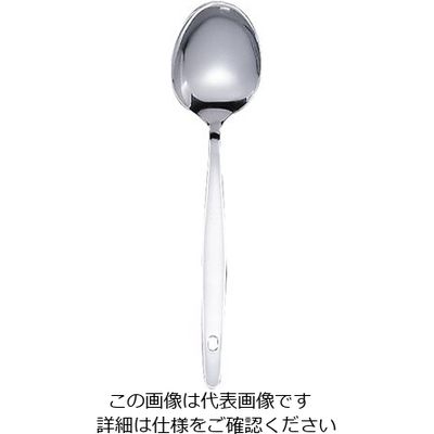 アズワン 松印18ー0給食用先丸スプーン(穴明) 150mm 63-1425-59 1個（直送品）