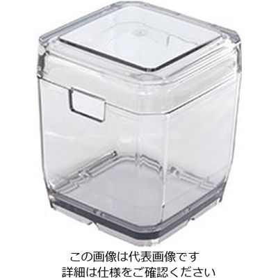 石川樹脂工業 トライタン薬味入れ 8cm スモーク 63-1426-02 1個（直送品）