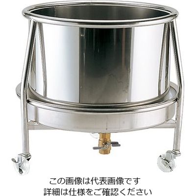 エムテートリマツ ざる置台 ドライ式ガード付 600mm 63-1426-64 1個（直送品）